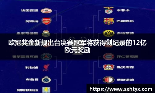 欧冠奖金新规出台决赛冠军将获得创纪录的12亿欧元奖励